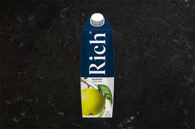 Сок Rich Яблочный пакет. 1 л Сок Rich Яблочный пакет. 1 л