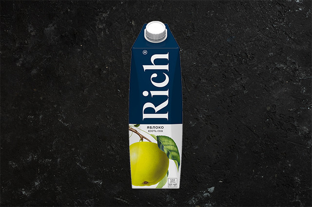 Сок Rich Яблочный пакет. 1 л Сок Rich Яблочный пакет. 1 л