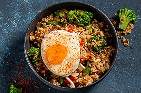 Теппаньяки рис с овощами и яйцом подарок Теппаньяки рис с овощами и яйцом подарок