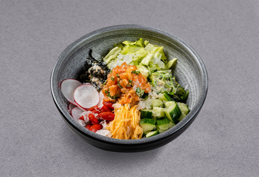 Боул с лососем спайси